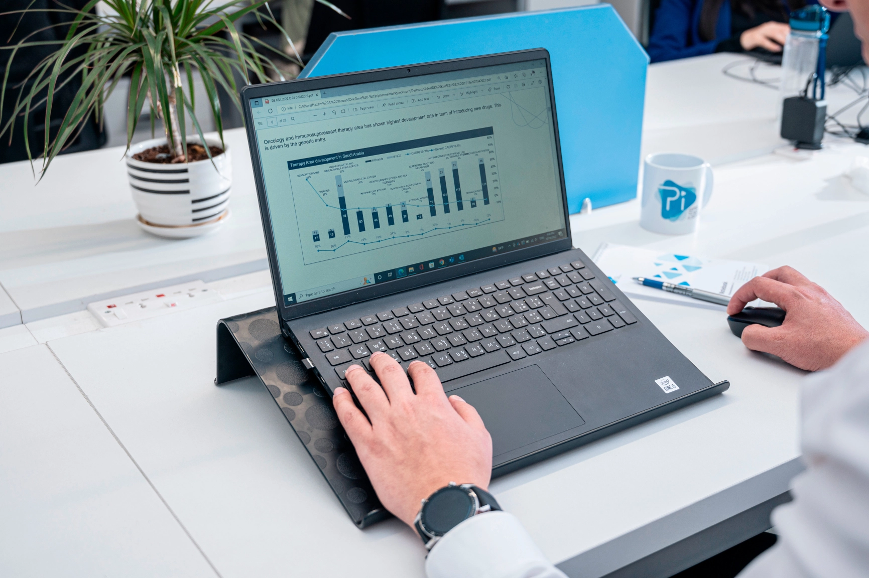 People working on laptops